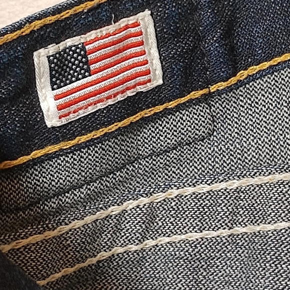 VTG True Religion  Women's Light Blue Wash Distressed made in USA - Picture 6 of 16